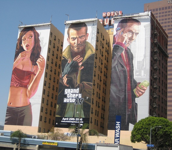 grand theft auto billboard building