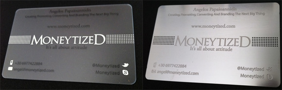 moneytized business cards