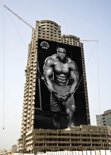powerhouse gym billboard ad